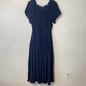 J. Crew Elegant Black Midi Dress
